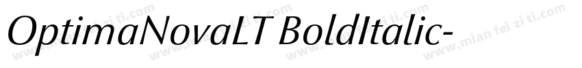 OptimaNovaLT BoldItalic字体转换